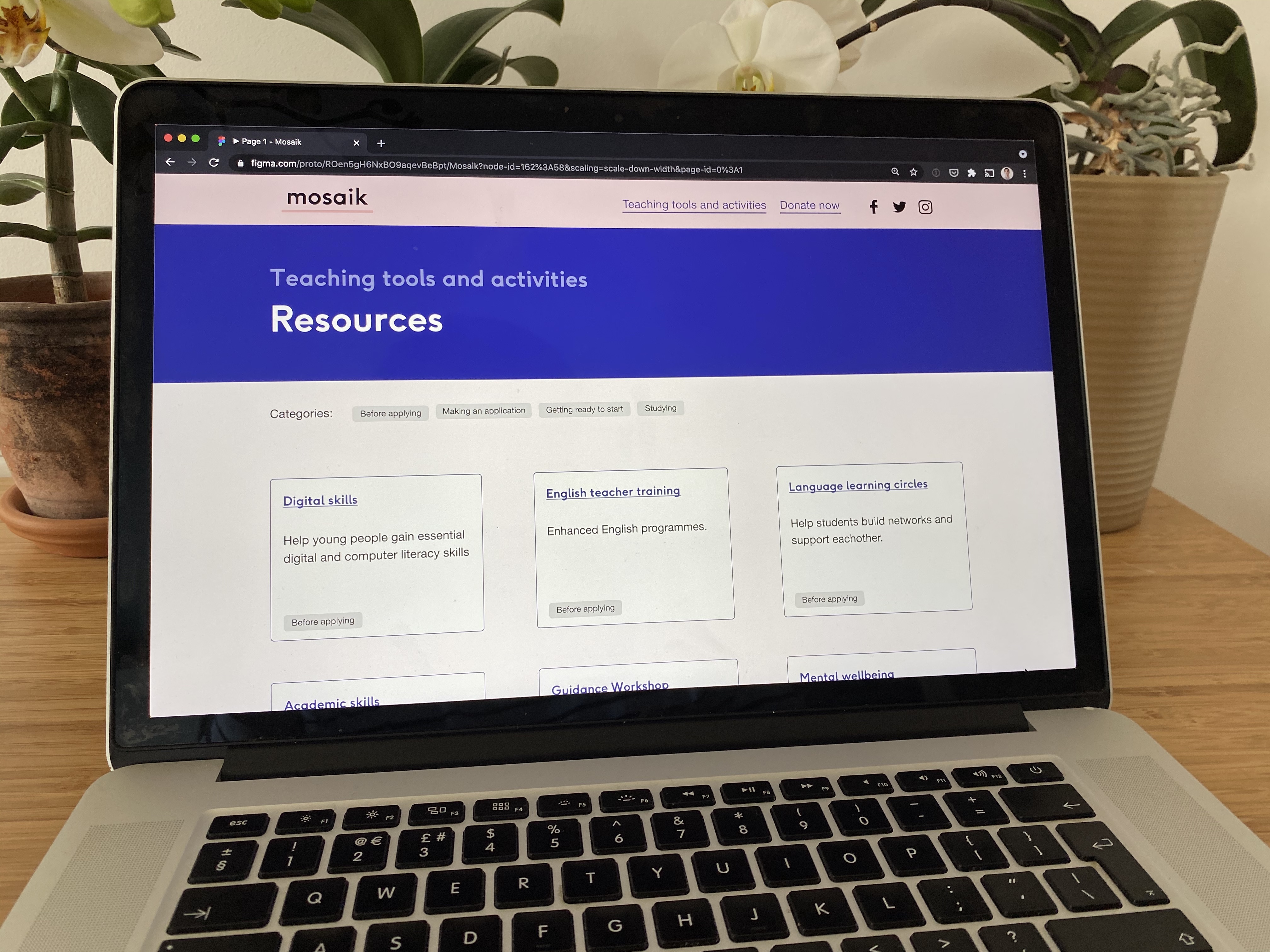 The teaching tools homepage